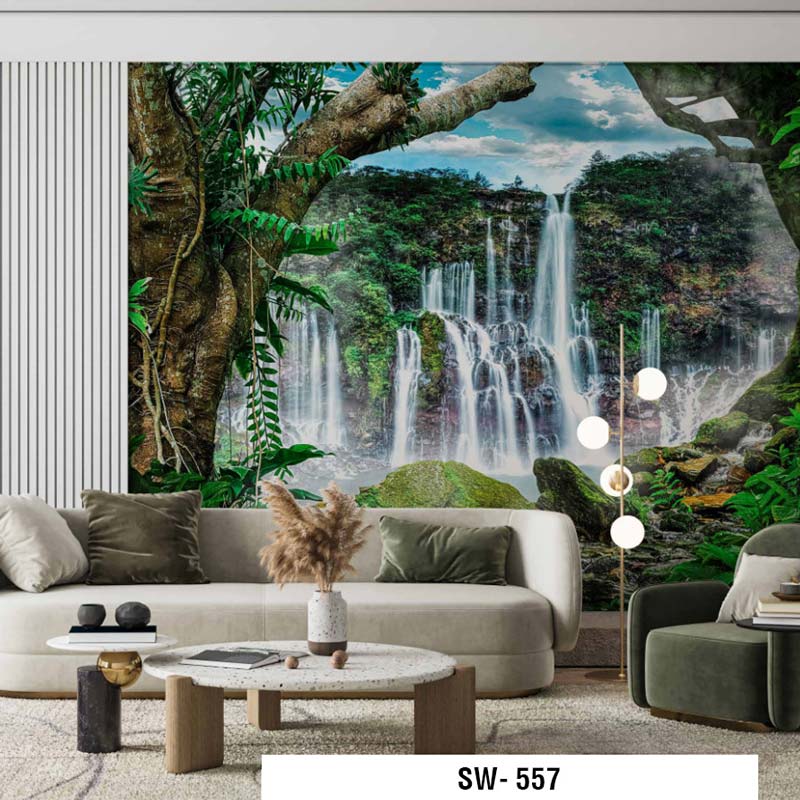 Forest River View Mural