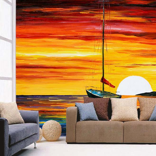 Sun Set Art Mural