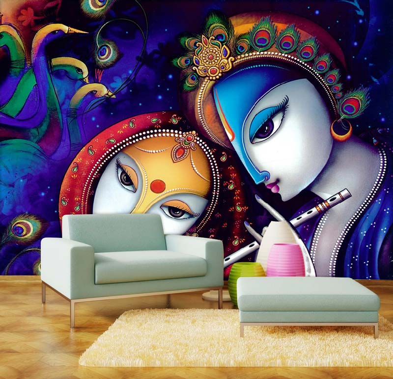 Radha Krishan Wall Mural