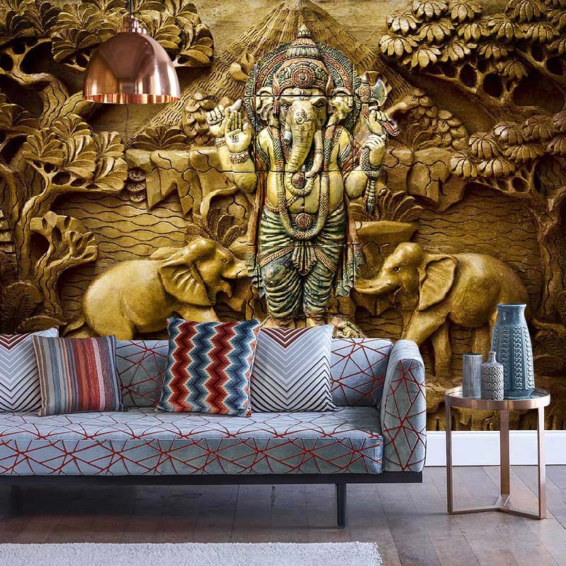 Ganesha Wall Art Mural