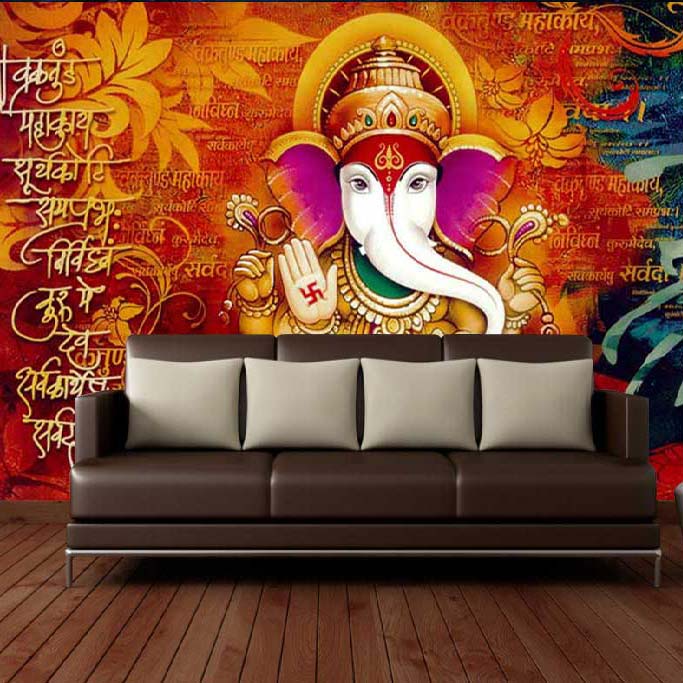 Ganesha Art Wall Mural