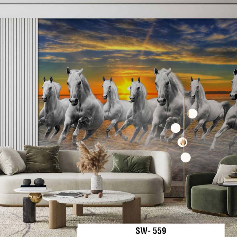 Seven Horses Wallpaper