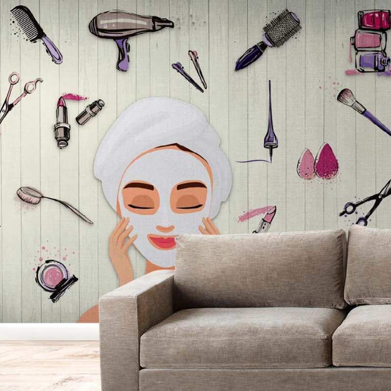 Beauty Makeup Parlor Wall Mural