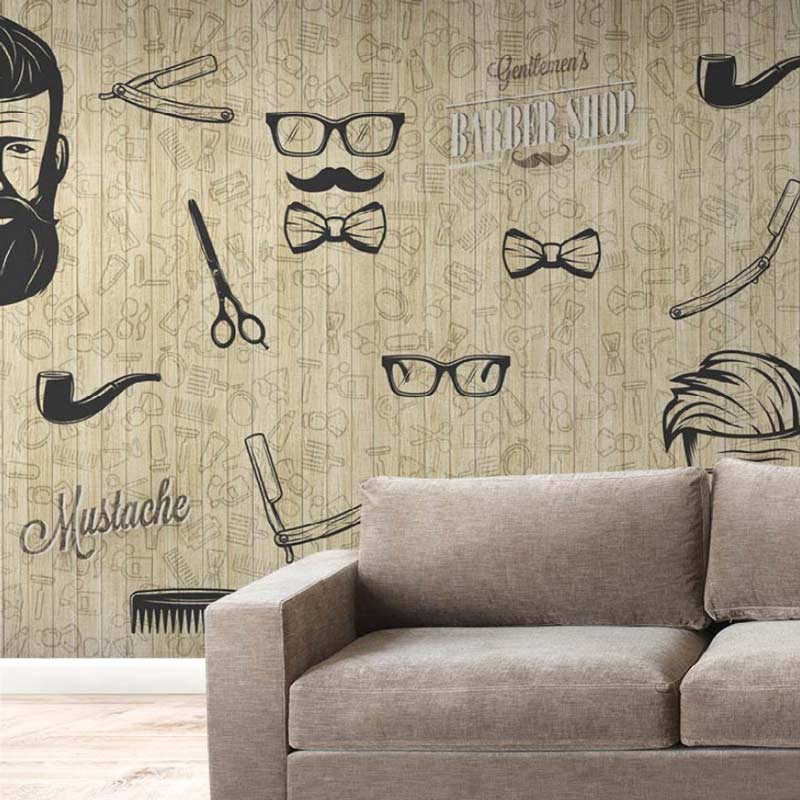 Barber Shop Wall Mural