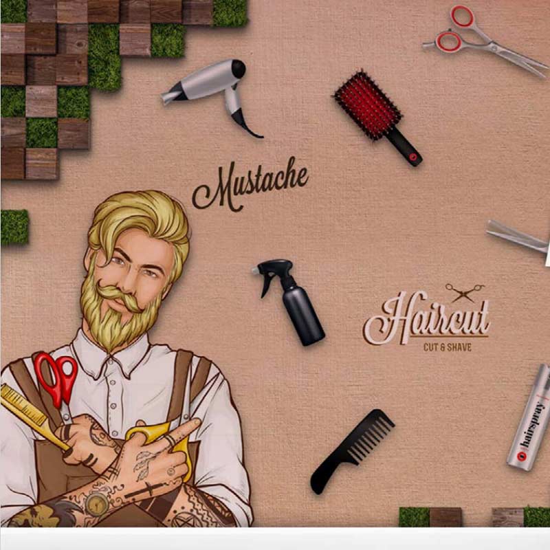 Hair Saloon Wall Mural
