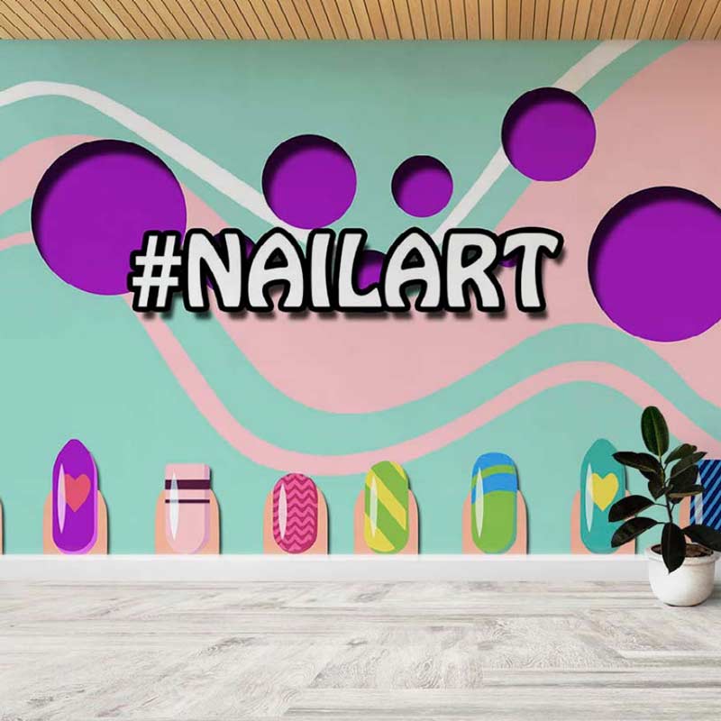 Nail Art Wall Mural