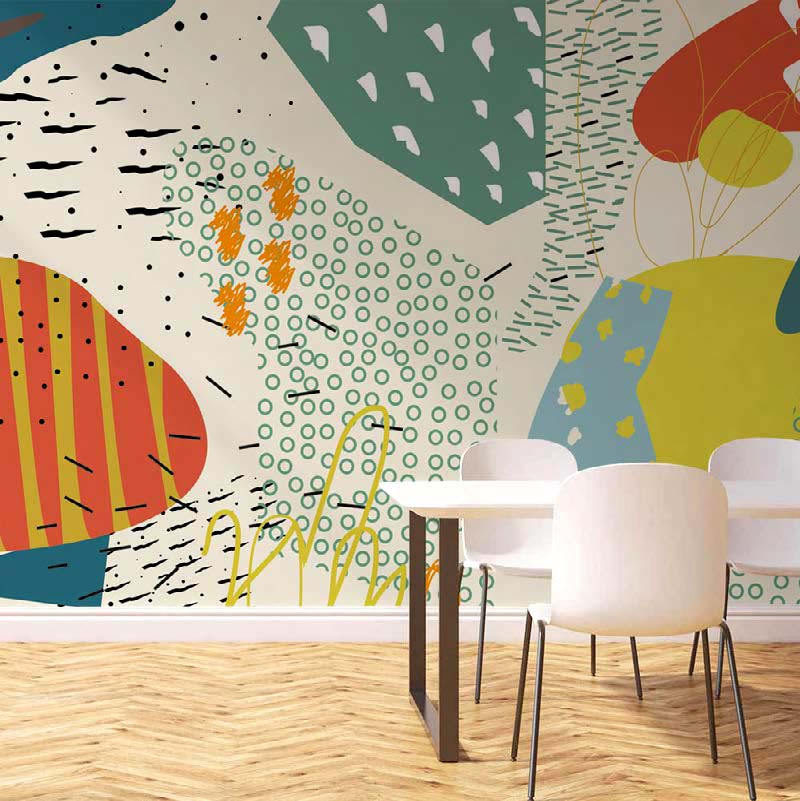 Mixed Pattern Design Mural