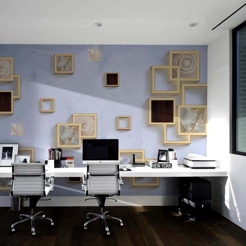 Boxes Design Wall Mural