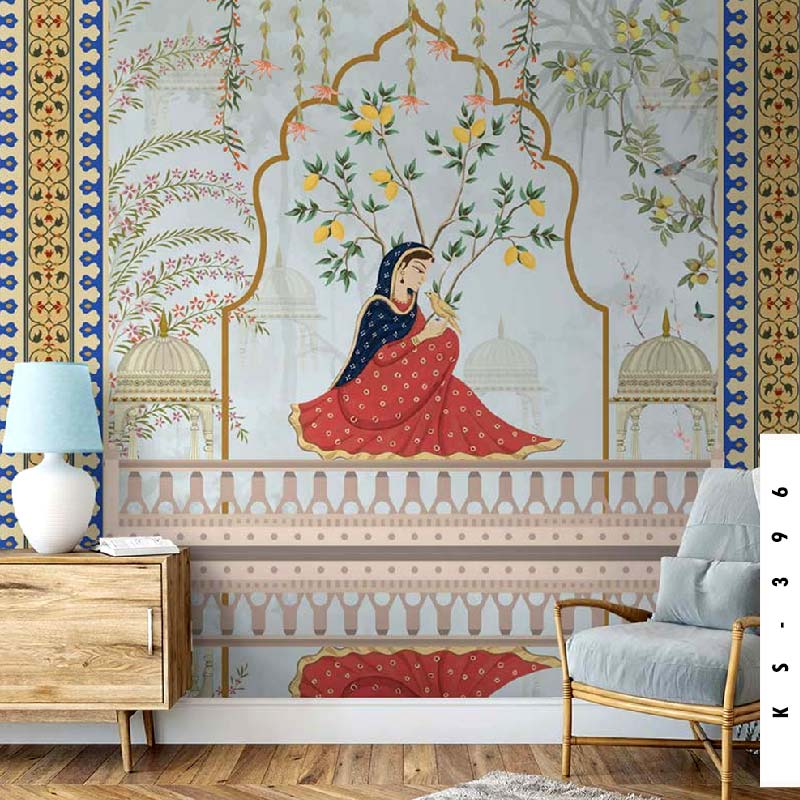 Indian Queen Art Wall Mural